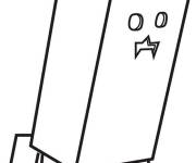 Coloriage Plante grimpante verte de Minecraft