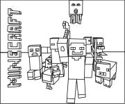 Coloriage Poster Minecraft