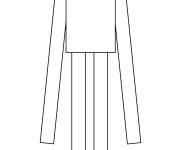 Coloriage Slender Man facile