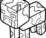 Coloriage Vache Minecraft