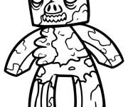 Coloriage Zombie Pigman de Minecraft