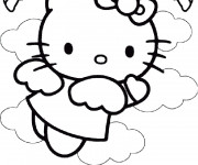 Coloriage Minou Ange pour Enfant