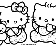 Coloriage Minou Bébé