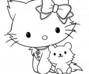 Coloriage Minou mignonne