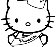 Coloriage Minou Princesse mignonne