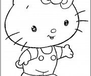 Coloriage Minou simple