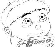 Coloriage Belle Agn&egrave;s Mignonne de Moi, Moche et M&eacute;chant