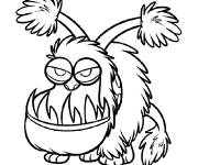 Coloriage Chien terrifiant de Moi, Moche et M&eacute;chant