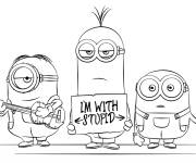 Coloriage Drole des minions