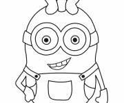 Coloriage et dessins gratuit Fille minion mignonne de Moi, Moche et M&eacute;chant à imprimer