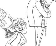 Coloriage Gru contre son ennemi de Moi, Moche et M&eacute;chant 2