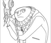 Coloriage Gru Moi, Moche et M&eacute;chant pour les petits