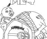 Coloriage Imagier de Moi, Moche et M&eacute;chant 4