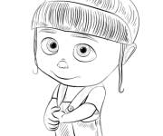 Coloriage La fille Agnes de Moi, moche et m&eacute;chant
