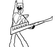 Coloriage Le guitariste Balthazar Bratt
