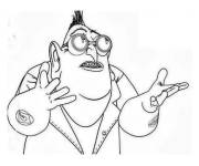 Coloriage et dessins gratuit Le professeur N&eacute;fario, l'ami de Gru à imprimer
