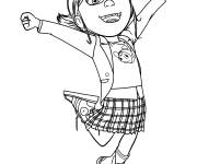Coloriage Margo Gru de Moi, Moche et M&eacute;chant 4