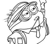 Coloriage Minion Bob de Moi, Moche et M&eacute;chant 4