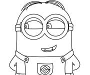 Coloriage Minion calme de Moi, Moche et M&eacute;chant 4