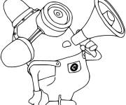 Coloriage Minion Carl de Moi, Moche et M&eacute;chant