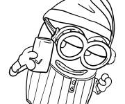 Coloriage Minion Dave de Moi, Moche et M&eacute;chant 4