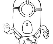 Coloriage Minion en col&egrave;re de Moi, Moche et M&eacute;chant 4