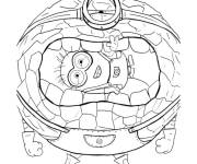 Coloriage Minion et mega minion adorable de Moi, Moche et M&eacute;chant 4
