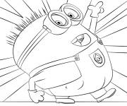 Coloriage Minion Jerry de Moi, Moche et M&eacute;chant