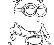 Coloriage Minion la Femme de Chambre