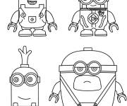 Coloriage Minions Robots de ME4
