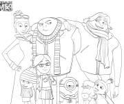 Coloriage Moi, Moche et M&eacute;chant 3