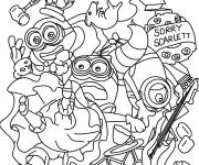 Coloriage Moi, Moche et M&eacute;chant 4 en maternelle