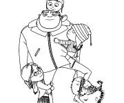 Coloriage Moi, Moche et M&eacute;chant 4 pour enfants