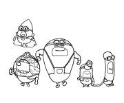 Coloriage Personnages de Moi, Moche et M&eacute;chant 4