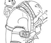 Coloriage Personnages principaux de Moi, Moche et M&eacute;chant 4