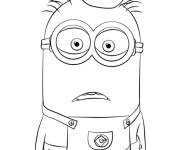 Coloriage Pomme sur la t&egrave;te de minion de Moi, Moche et M&eacute;chant
