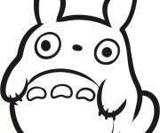Coloriage B&eacute;b&eacute; Totoro pour enfant