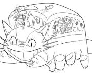 Coloriage et dessins gratuit Cotobus de Mon voisin Totoro à imprimer