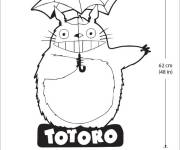 Coloriage Jouet Totoro &agrave; d&eacute;couper