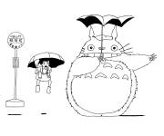 Coloriage Les personnages de contes de fées Mon voisin Totoro