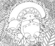 Coloriage Mon voisin Totoro anti-stress