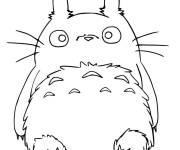 Coloriage Portrait du gros Totoro