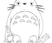 Coloriage Totoro cr&eacute;ature mignon