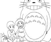 Coloriage Totoro de Mon voisin Totoro