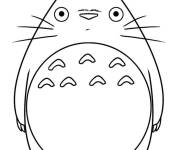 Coloriage Totoro du manga facile
