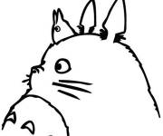 Coloriage Totoro potelé animé