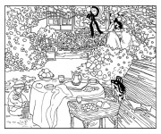 Coloriage et dessins gratuit Adulte Paysage Automne à imprimer