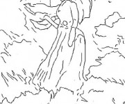 Coloriage et dessins gratuit Monet La promenade à imprimer