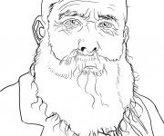 Coloriage Portrait de Monet