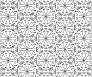 Coloriage Arri&egrave;re-plan d&eacute;coratif en mosaique